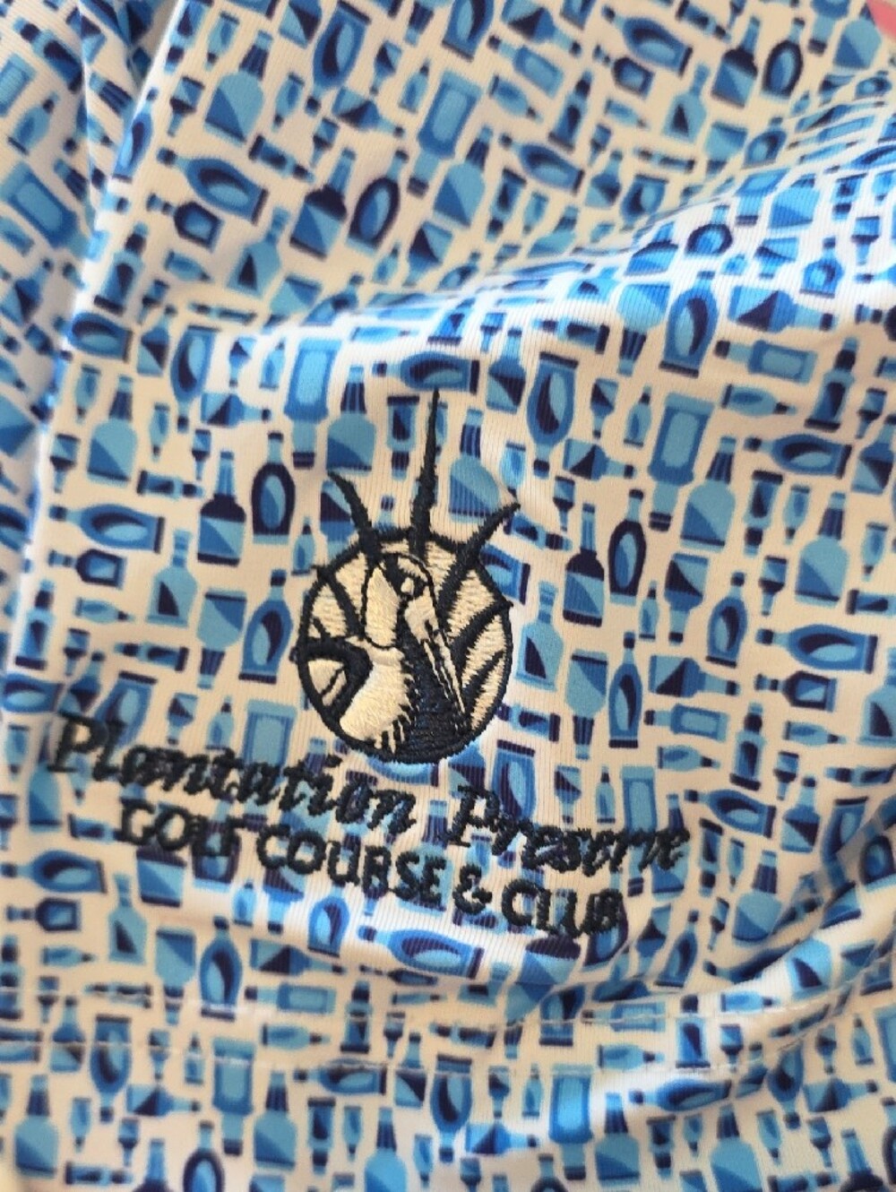 Men's Scales Patterned Polo Shirt Plantation Preserve Golf Course & Club - Picture 4 of 5